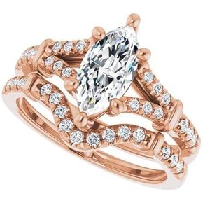 1-3 CT Marquise Halo Wedding Moissanite Ring, 10k 14k 18k Gold & 925 Sterling Silver Unique Engagement Ring Birthday Gifts in Saudi Arabia