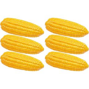 LOGOFUN 6 pcs Artificial Corn Decoration Simulation Corn Model Fake Corn Prop Foam Vegetable Photo Prop for Shop Window Decorations 14.00X5.00X5.00cm/5.50X1.97X1.97in in Kuwait