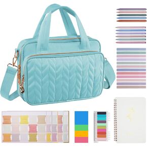 Bible Cover Case for Women, All-in-One Bible Study Supplies Journaling Kit with Highlighters Tabs, Quilted Book Carrying Cases, Christmas Christian Gifts for Women (Smokey Taupe) in Kuwait