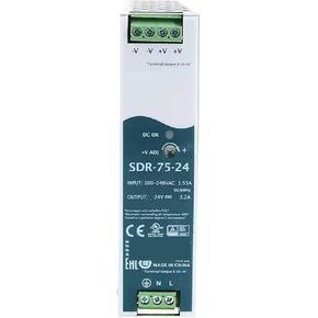 1pcs SDR-75 SDR-75-12 SDR-75-24 SDR-75-48 75W Single Output Guide Power Supply(SDR-75-48) in Saudi Arabia
