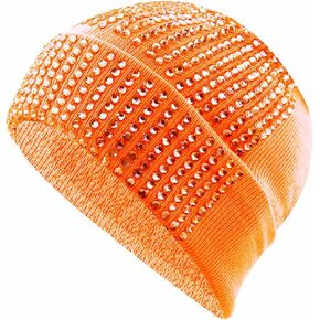 للجنسين أنيق لامعة مترهل قبعة صغيرة مع حجر الراين لفصل الشتاء تمتد الرجال النساء آذان متماسكة مكبل قبعة الجمجمة in Kuwait