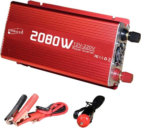 محول طاقة 300 واط موجة جيبية معدلة للمركبات، تيار مستمر 12 فولت إلى 220 فولت in Kuwait