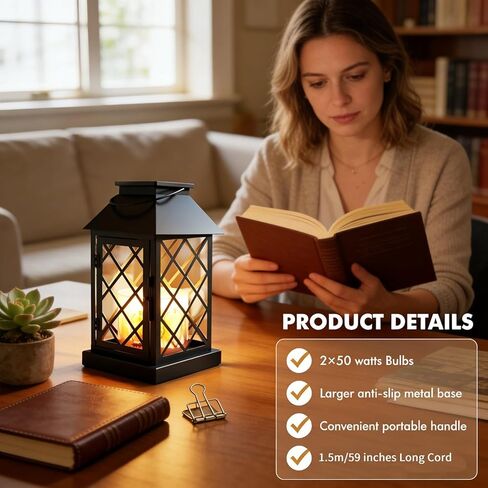 مصباح تدفئة الشموع مع مؤقت، فانوس تدفئة شموع قابل للتعتيم لـ 3 شموع فتيل كبيرة، مصباح شمعة معدني مغلق عتيق لبيت المزرعة، يذوب الشمع أكثر دفئًا، هدايا عيد ميلاد لديكور المنزل للأمهات in Kuwait