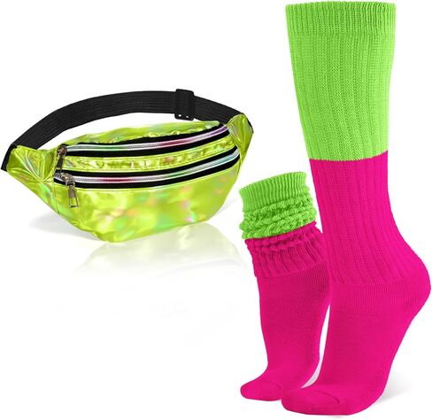 المجسم فاني حزم للنساء الرجال عبر الجسم ترهل الجوارب حقيبة بحزام الجوارب Scrunch 80s 90s الملحقات in Kuwait