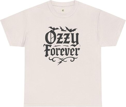 تي شيرت Ozzy Forever Sabbath Bat | تيشيرت قطن ثقيل للجنسين | قميص فرقة الروك ميتال في الثمانينيات in Saudi Arabia