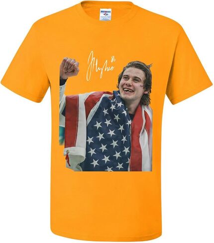 Jack Hughes 86 USA Flag T-Shirts in Saudi Arabia