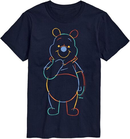 Disney Winnie The Pooh - Colorful Sketch - Men's Short Sleeve Graphic T-Shirt in Saudi Arabia