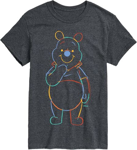 Disney Winnie The Pooh - Colorful Sketch - Men's Short Sleeve Graphic T-Shirt in Saudi Arabia