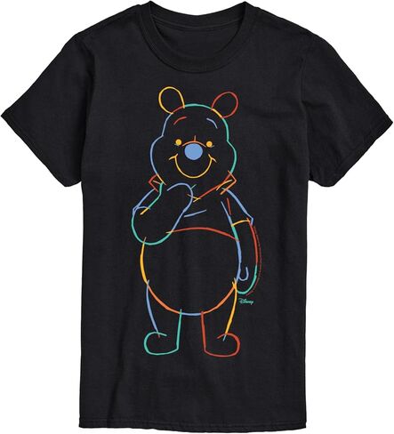 Disney Winnie The Pooh - Colorful Sketch - Men's Short Sleeve Graphic T-Shirt in Saudi Arabia