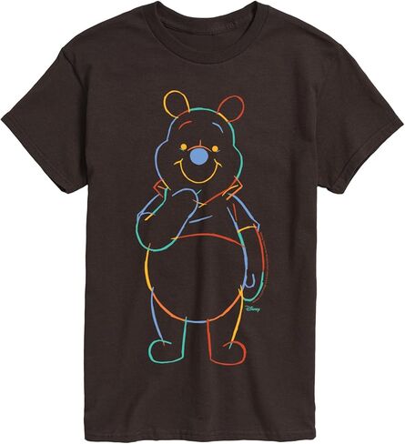 Disney Winnie The Pooh - Colorful Sketch - Men's Short Sleeve Graphic T-Shirt in Saudi Arabia