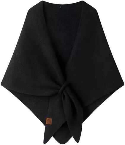 Winter Shawl Wraps Women Knitted Shawls and Wraps Triangle Cardigan Cape Winter Wool Blend Shoulder Top Sweater Scarf in Saudi Arabia