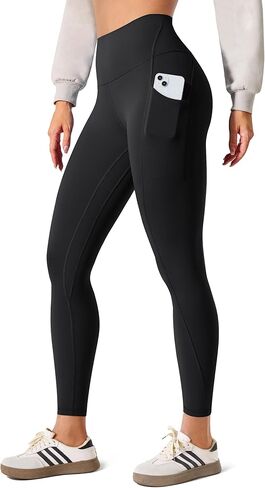 BAYDI Clouduxi Leggings with Pockets for Women,25" High Waist Tummy Control Workout Gym Yoga Pants in Kuwait