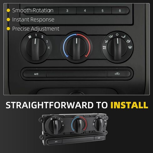 Dasbecan 599-172 AC Control Panel Compatible with Ford F-150 & Ford Lobo 2005-2008, HVAC Climate Control Module Replaces 599172 5L3419980AA in Saudi Arabia