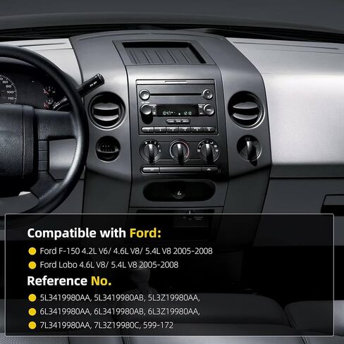 Dasbecan 599-172 AC Control Panel Compatible with Ford F-150 & Ford Lobo 2005-2008, HVAC Climate Control Module Replaces 599172 5L3419980AA in Saudi Arabia
