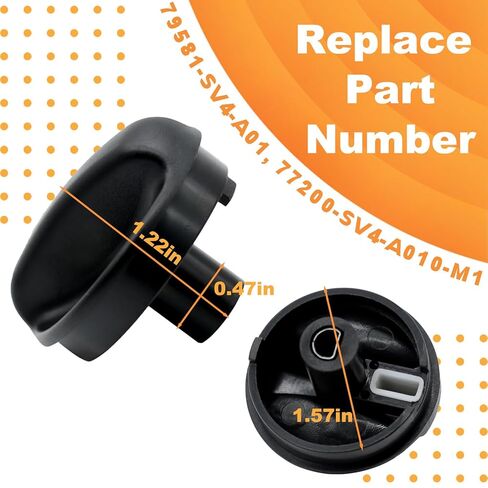 مقبض مفتاح تشغيل مروحة السخان للتحكم في الهواء متوافق مع Honda Accord CD2 CD4 CD5 1994-1997 بعض الموديلات تحل محل #79581-SV4-A01 in Saudi Arabia