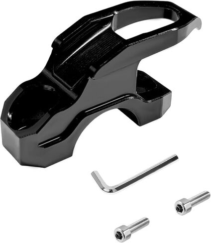 Motorcycle Handlebar Pump Hook, Aluminum Alloy Motorbike Handlebar Storage Hanger with Screws & Wrench, High-Strength Motorcycle Handle Hook for Hanging Helmet Gear Tool (Red) in Saudi Arabia