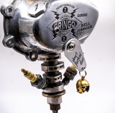 دراجة نارية Gremlin Bell Hanger Retro لا تموت! محفورة المروحية هارلي سائق المدرسة القديمة in Kuwait