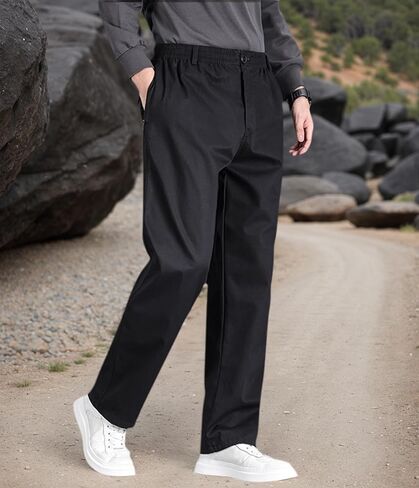 Mens Cargo Pants,Elastic Waist Sweatpants for Men Casual Long Trousers Light Jogger Pants in Saudi Arabia