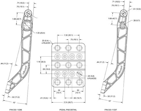 Throttle Linkage Assembly for Floor Mount Pedal: 340-12410/340-12411 in Saudi Arabia