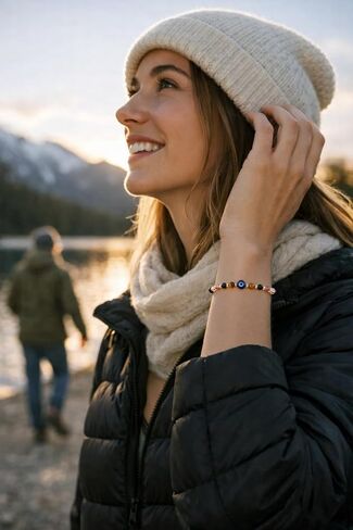 هدايا سلة عيد الفصح، سوار العين الشريرة، أحجار الشفاء للنساء، حشو بيض عيد الفصح، أساسيات مجوهرات عيد الميلاد، الكوارتز الشفاف، الجمشت، التورمالين، عين النمر لصديق، أخت، أمي in Kuwait