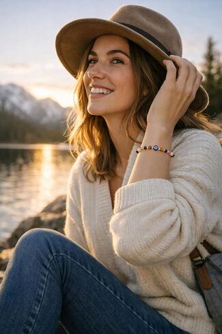 هدايا سلة عيد الفصح، سوار العين الشريرة، أحجار الشفاء للنساء، حشو بيض عيد الفصح، أساسيات مجوهرات عيد الميلاد، الكوارتز الشفاف، الجمشت، التورمالين، عين النمر لصديق، أخت، أمي in Kuwait