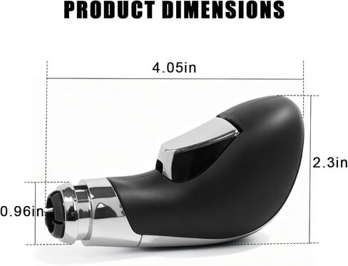 Gear Stick Shift Knob Compatible with Buick Verano 2012 2013 2014 2015 2016 2017 Leather Replacement Gear Shifter Handle Black in Kuwait