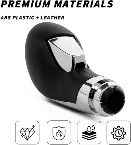 Gear Stick Shift Knob Compatible with Buick Verano 2012 2013 2014 2015 2016 2017 Leather Replacement Gear Shifter Handle Black in Kuwait