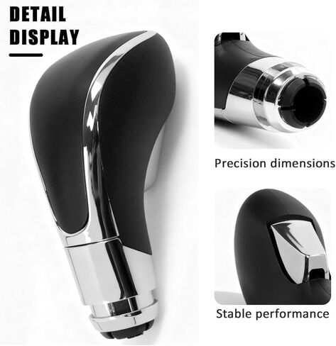 Gear Stick Shift Knob Compatible with Buick Verano 2012 2013 2014 2015 2016 2017 Leather Replacement Gear Shifter Handle Black in Kuwait