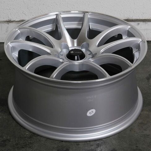 17x8 Vors TR4 5x114.3 35 Silver Machined Wheel Rim 73.1 in Saudi Arabia