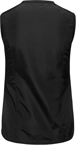 Womens Black Hairstylist Barber V-Neck Vest in Saudi Arabia