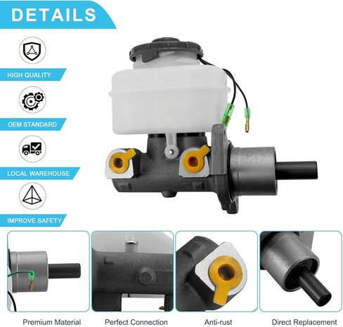 M630291 Brake Master Cylinder (3.5L V6) Compatible with Honda Pilot 2005-2008,Ridgeline 2006-2008,For Acura MDX 2003-2006,Replaces 46100-S3V-A11,46100-SJC-A51 in Saudi Arabia