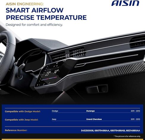 AISIN BDARE-00312 Main HVAC Blend Door Actuator with Gear Kit - Compatible with Jeep Grand Cherokee 2011-2013, Dodge Durango 2011-2013 - Temperature in Saudi Arabia