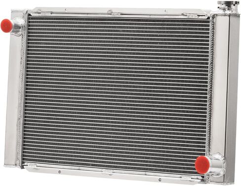 4 Row Aluminum Radiator with Cap For Chevy GM SBC BBC Overall Size: 28" x 19" in Kuwait