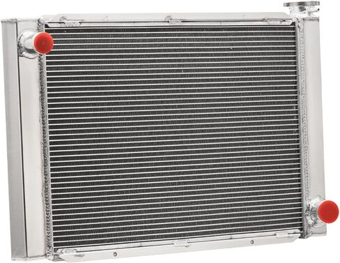 4 Row Aluminum Radiator with Cap For Chevy GM SBC BBC Overall Size: 28" x 19" in Kuwait