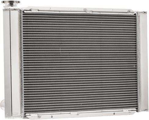 4 Row Aluminum Radiator with Cap For Chevy GM SBC BBC Overall Size: 28" x 19" in Kuwait