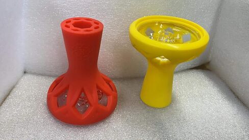 Glass Bowl - Silicone 1 Hole Phunnel Bowl - Perfect with Lotus (Red) in Saudi Arabia