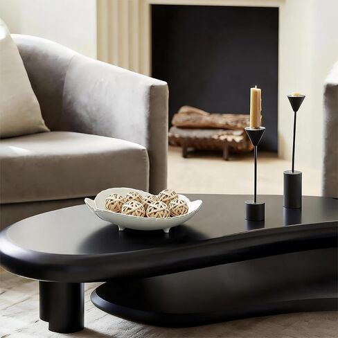 وعاء تقديم سيراميك ريفي أنيق مقاس 10 بوصة - طبق حجري فريد على شكل بتلة لديكور المنزل والترفيه (أبيض) in Kuwait