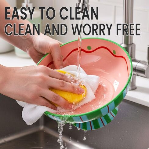 وعاء ذو ​​قدم 9 بوصة لديكور المنزل - وعاء فواكه مزخرف من السيراميك، وعاء حلوى أو حامل مفاتيح لطاولة المدخل، أوعية ذات قاعدة سيراميك لطاولة المطبخ أو القطعة المركزية لطاولة القهوة in Kuwait