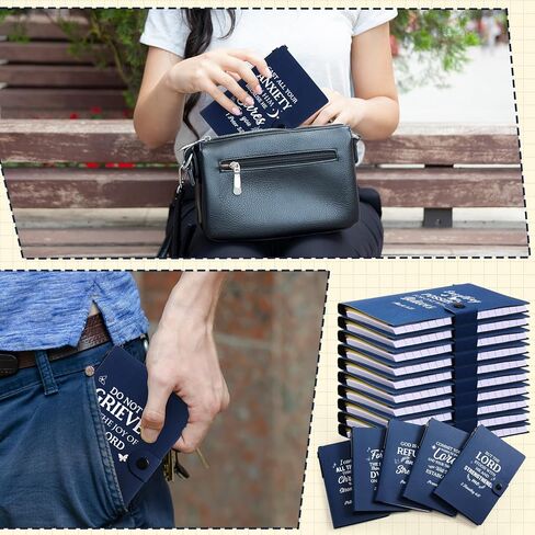 Thenshop 40 Pcs Christian Father' Day Gifts Bulk, Bible Verse Notebooks with Pens Sticky Notes for Men Women, Church, Nurse, Teacher, Bible Study Supplies for Group, Ministry Event(Blue) in Saudi Arabia
