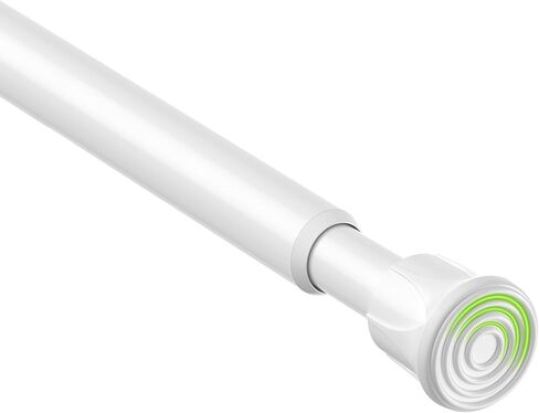 No Drill Curtain Rods Black Tension Rod 28 to 48 Inch, Adjustable Spring Tension Rod Curtain Rods No Drilling Curtains Rod for Window, Kitchen, Closet, Doorway in Saudi Arabia