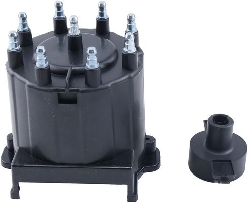Distributor Cap and Ignition Rotor Kit 808483Q1 808483T3 18-5281 Compatible With MerCruiser 350 Marinized V8 Engines 5.0L 5.7L by General Motor with Delco HEI Ignition System in Saudi Arabia