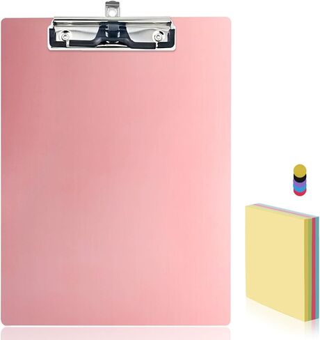 حافظة مكتب من الألومنيوم مصنوعة من المعدن المقاوم للصدأ وحامل قلم قابل للتعليق بمشبك منخفض الحجم A4 9 بوصة × 12.6 بوصة مع ملاحظة لاصقة للمهنيين الطبيين في المكاتب المدرسية والأعمال in Kuwait