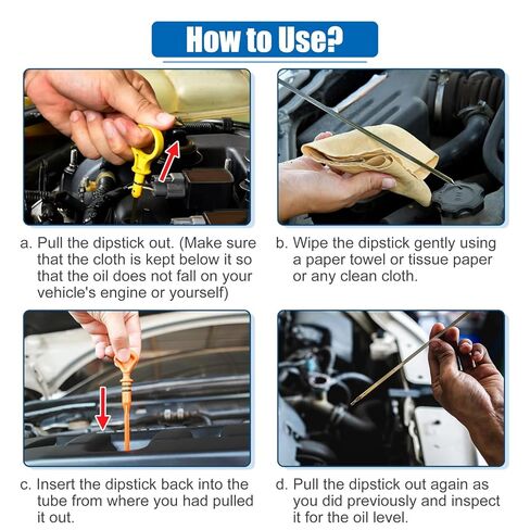 Oil Level Indicator Dipstick Compatible with Civic for DX EX GX HX LX 1.7L L4 - CNG 1.7L L4 - Gas 2001 2002 2003 Engine Oil Fluid Level Dipstick 15650-PLM-004 in Saudi Arabia