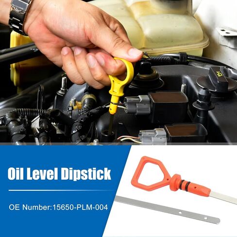 Oil Level Indicator Dipstick Compatible with Civic for DX EX GX HX LX 1.7L L4 - CNG 1.7L L4 - Gas 2001 2002 2003 Engine Oil Fluid Level Dipstick 15650-PLM-004 in Saudi Arabia