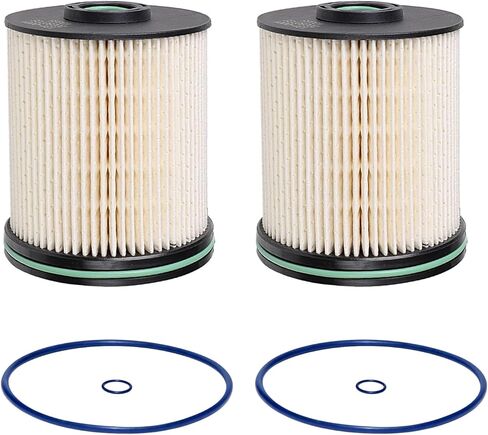 Fuel Filters for 6.6L Duramax Diesel TP1015, Compatible with 2017-2025 Chevy Silverado & GMC Sierra 2500HD 3500HD, Replaces 23304096 13539108, with Seals (2PCs) in Kuwait