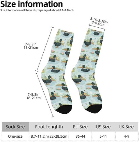 Cute Cayuga Duck Funny Novelty Crew Socks for Women Men Sports in Saudi Arabia