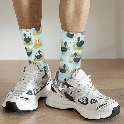 Cute Cayuga Duck Funny Novelty Crew Socks for Women Men Sports in Saudi Arabia