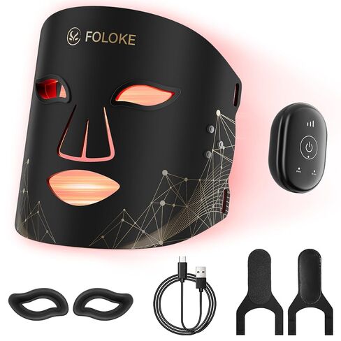 LED Light Therapy Mask Skin Care Mask,LED Red LED Red 630±5nm & NIR 830nm Wavelength for Home Use in Saudi Arabia