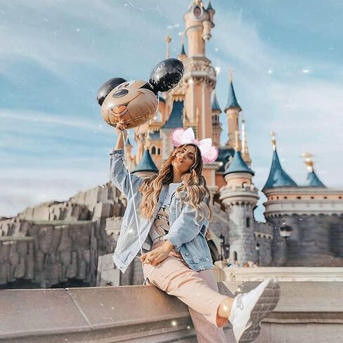 Sparkle Mouse Ears Headband for Women & Girls, Lightweight Cartoon Ear Headbands for Halloween Christmas Party in Saudi Arabia