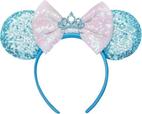Sparkle Mouse Ears Headband for Women & Girls, Lightweight Cartoon Ear Headbands for Halloween Christmas Party in Saudi Arabia